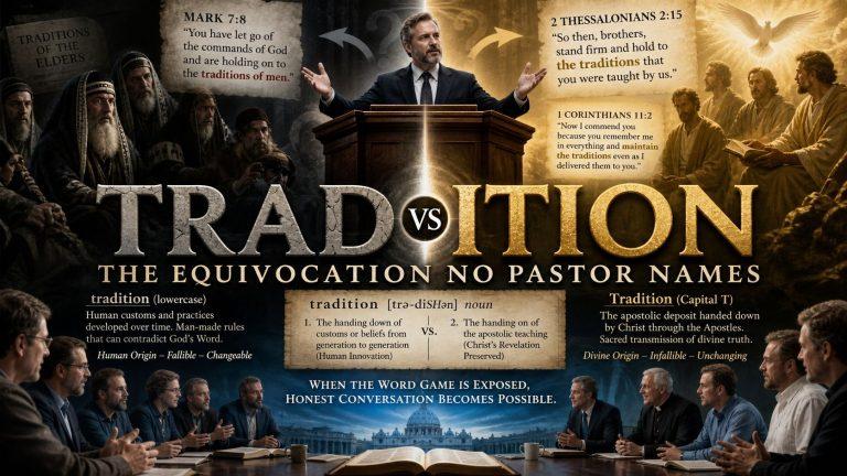 Tradition vs tradition: The Equivocation No Pastor Names