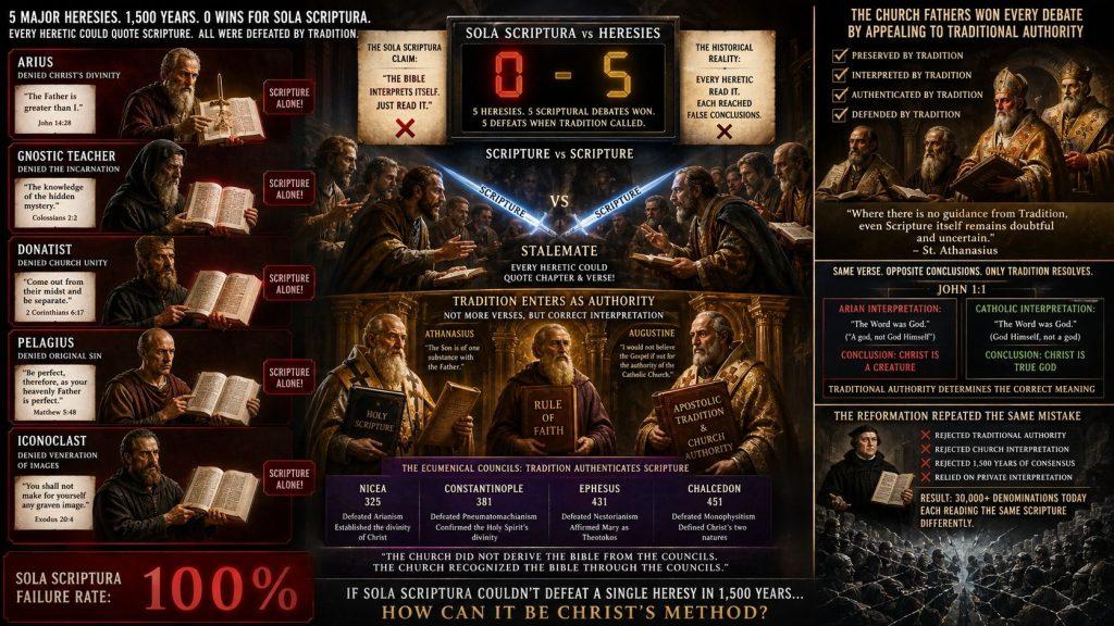 Why Sola Scriptura Failed Against Every Early Heretic